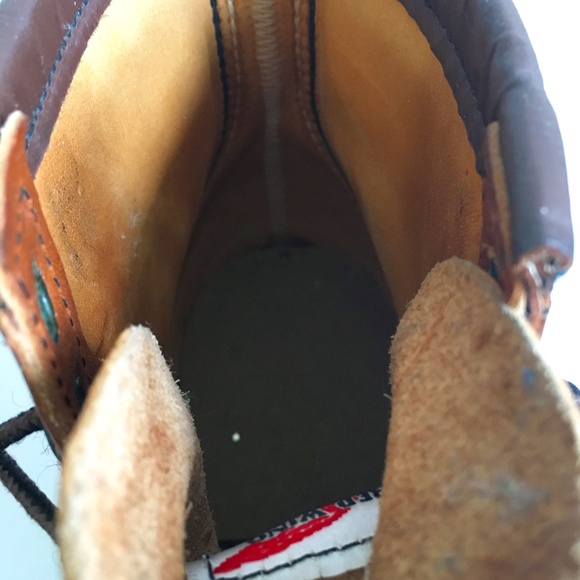 Red Wing x Woolrich Boots Collaboration Brown Classic Work Boot Plaid - Picture 13 of 14